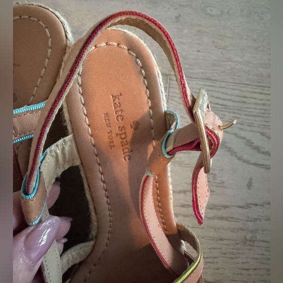 Kate Spade multi color wedge sandals size 6 - Picture 5 of 9